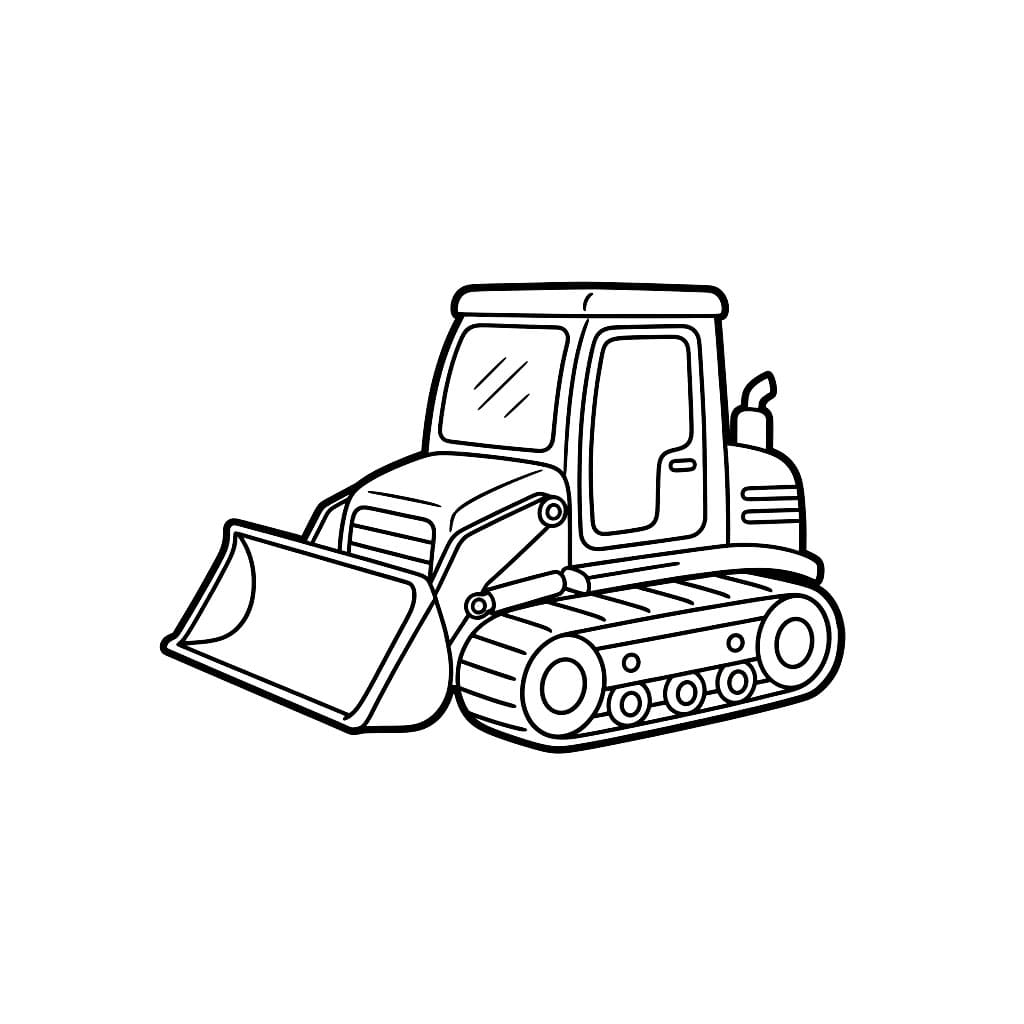 Bulldoser Mini fargelegging