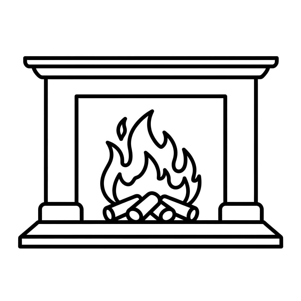 Dansende flammer peis fargelegging