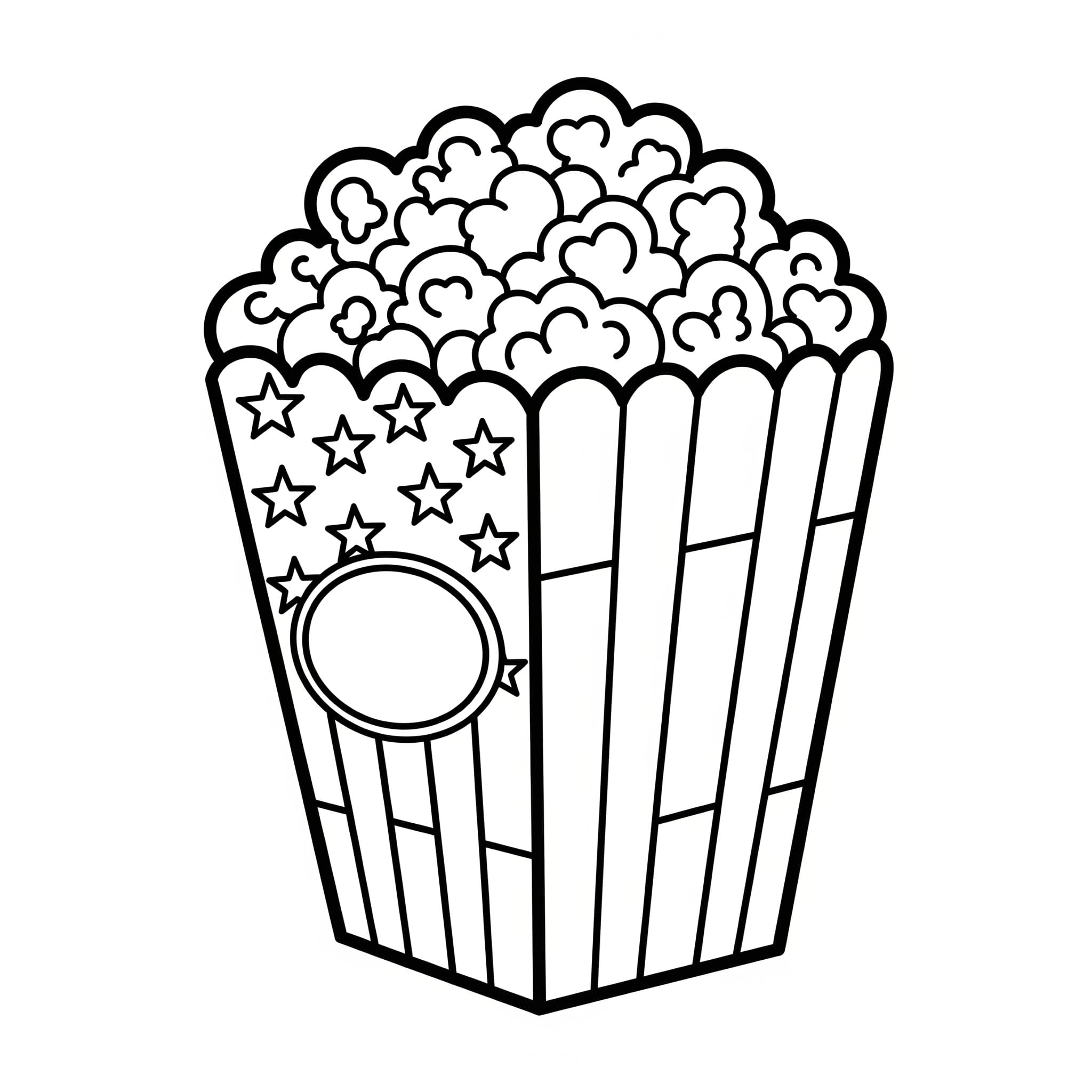 Deilig popcorn fargelegging