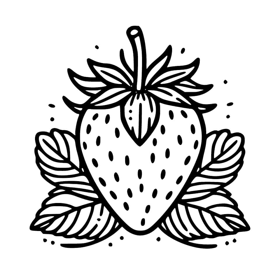 Deilige jordbær fargelegging