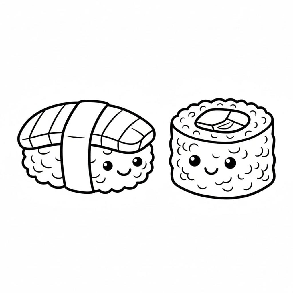 Dobbel sushi fargelegging