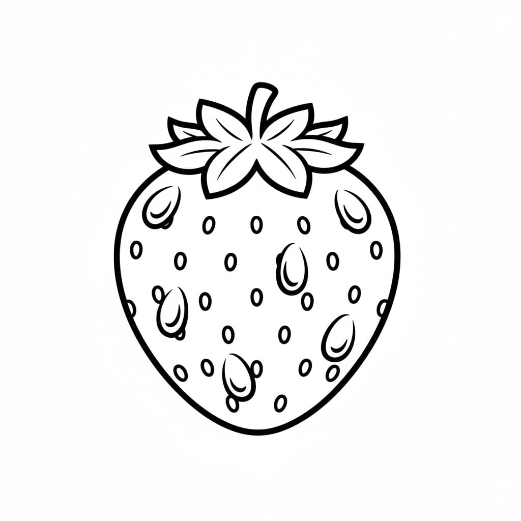 Duggdråpe jordbær fargelegging