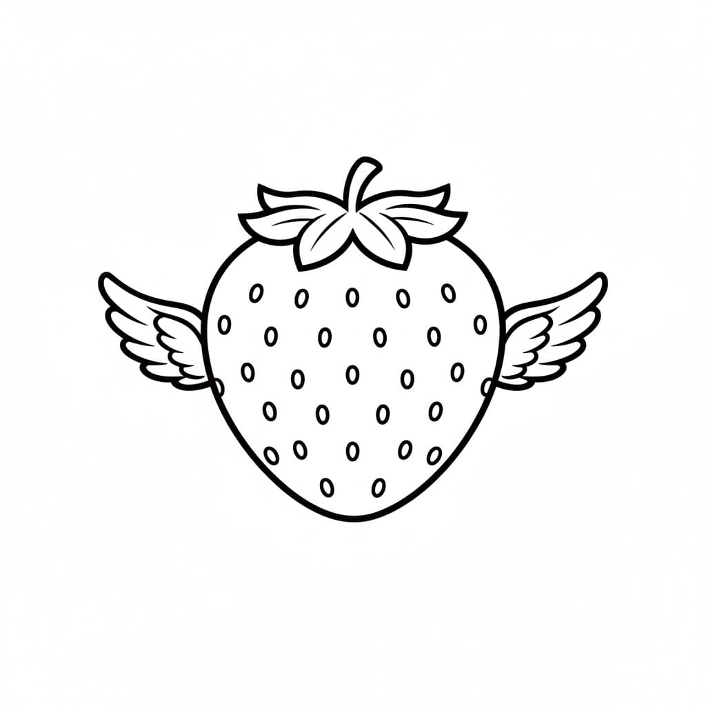 Englejordbær fargelegging