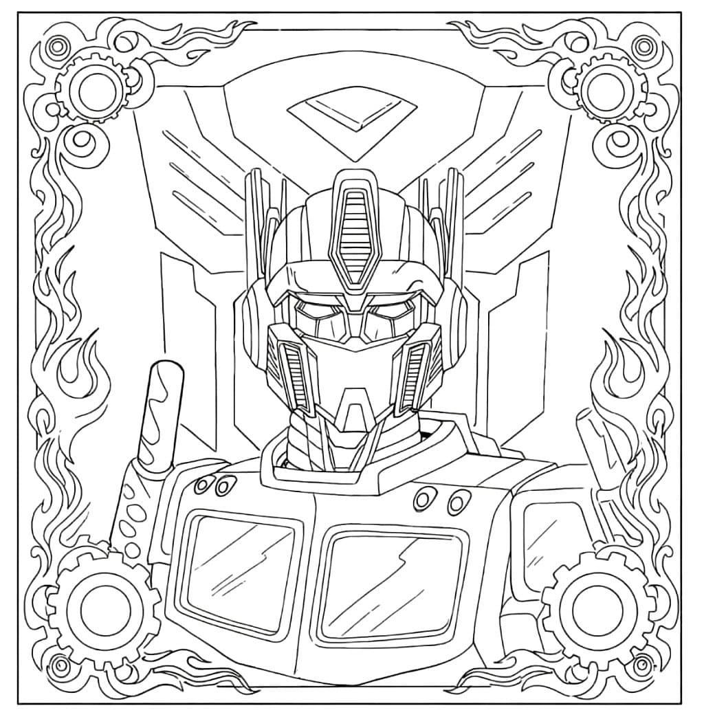 Fantastisk Optimus Prime fargelegging