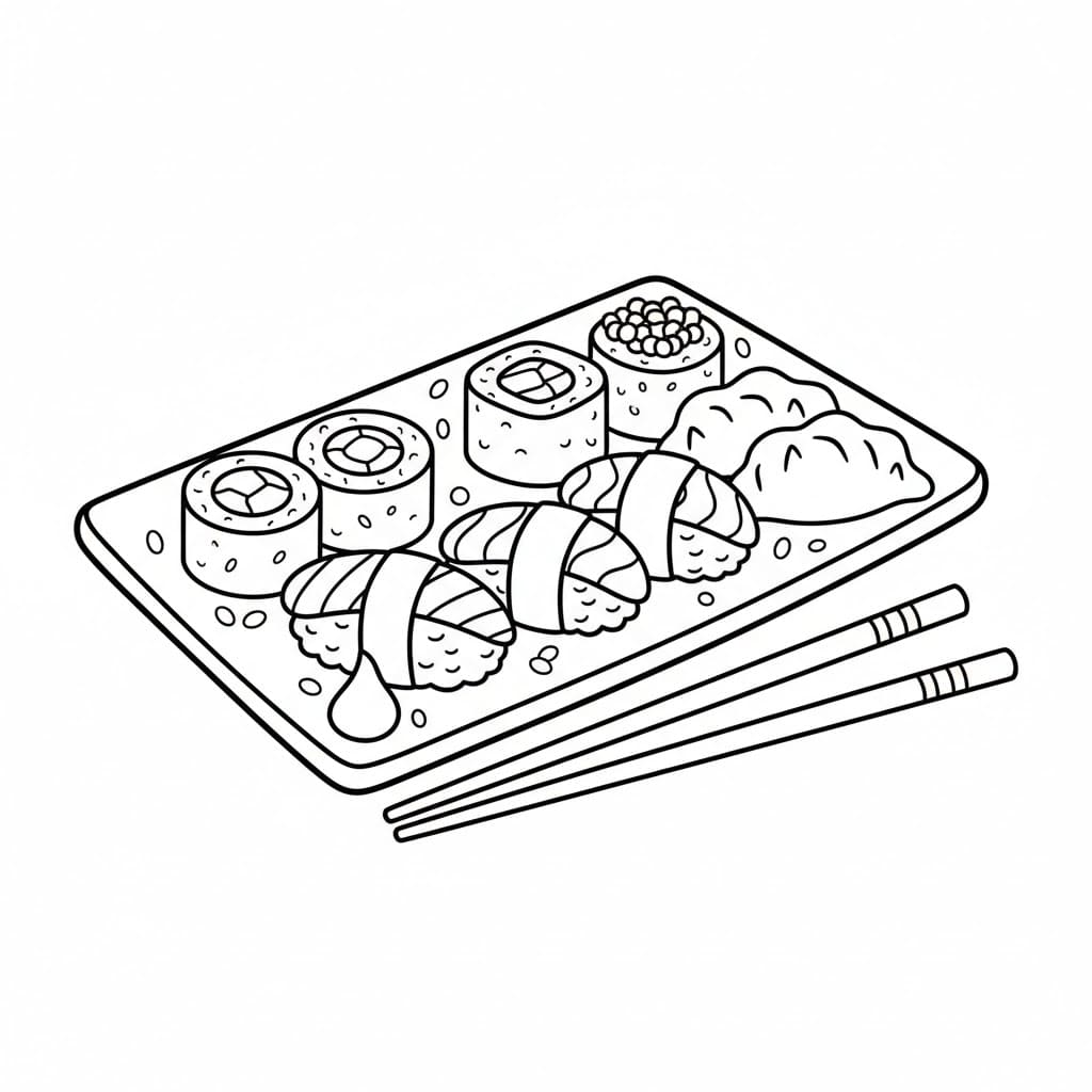 Fet Sushi fargelegging