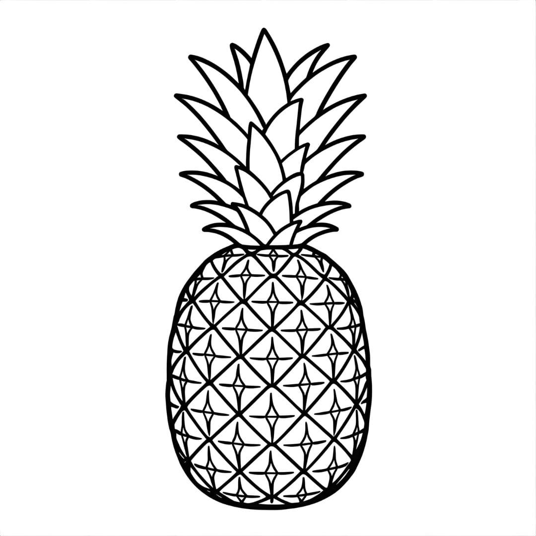 Fin ananas fargelegging