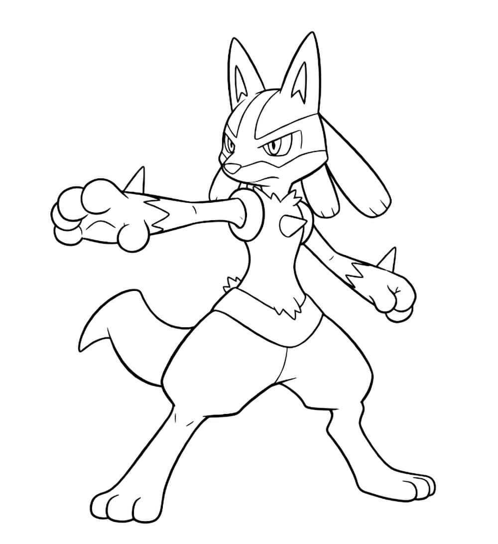 Flott Lucario fargelegging