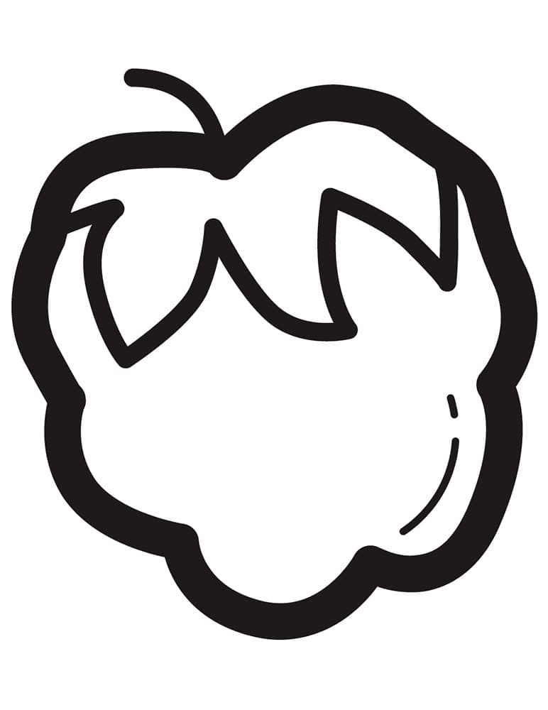 Gratis enkel bringebær fargelegging