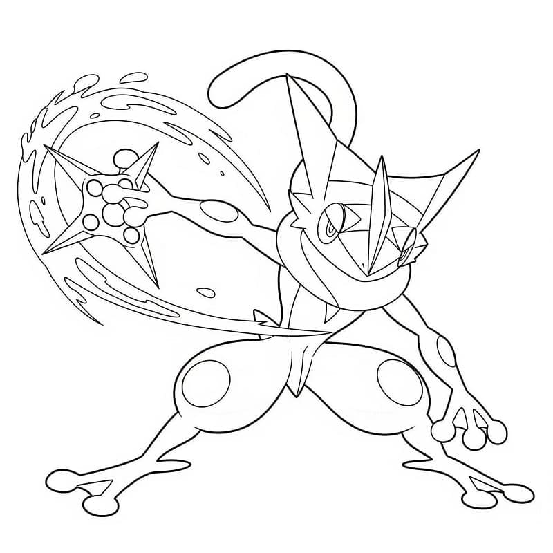 Gratis Greninja fargelegging