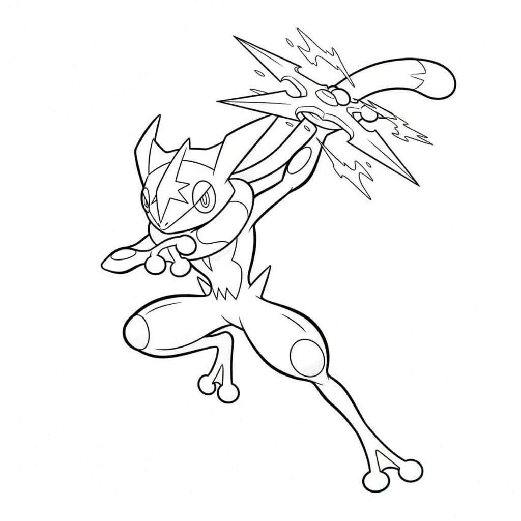 Greninja kamp fargelegging