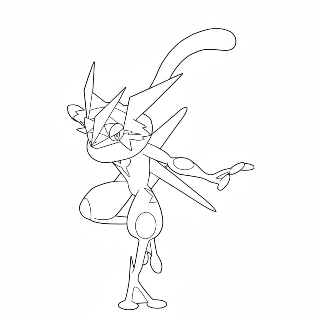 Greninja Ninja fargelegging