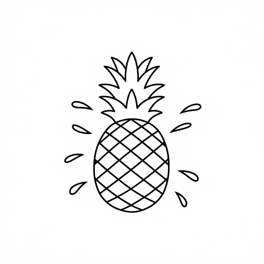 Grunnleggende ananas fargelegging
