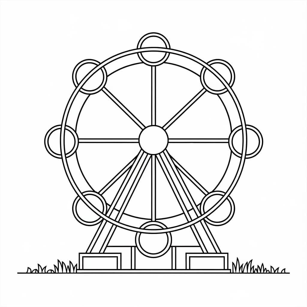 Grunnleggende pariserhjul fargelegging