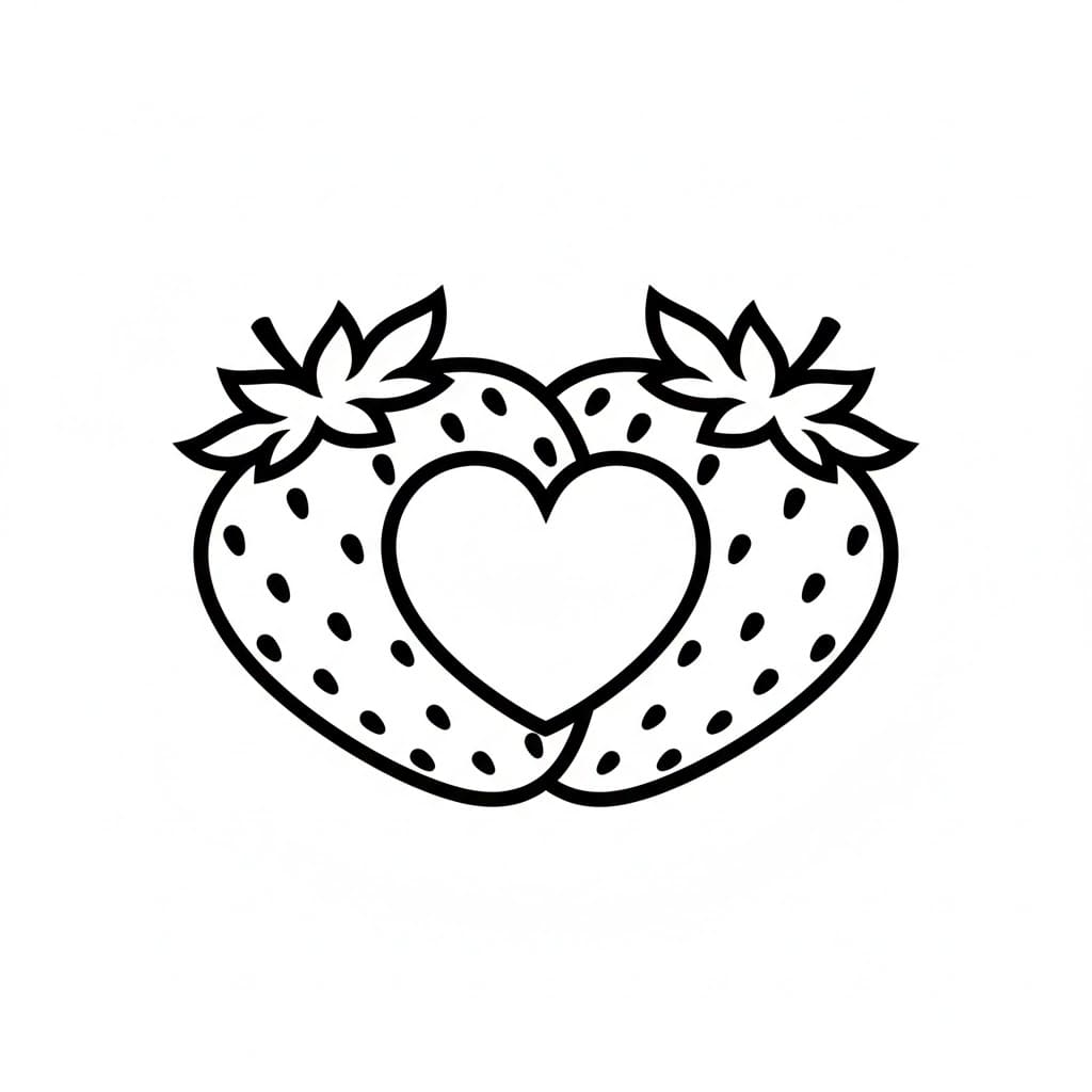 Hjerteformet brud fargelegging