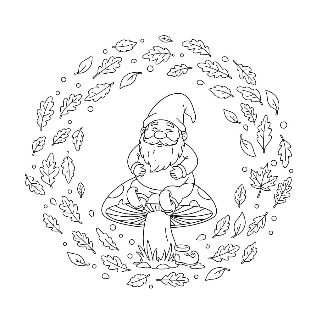 Høst Gnome fargelegging