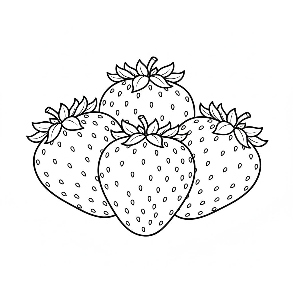 Jordbærklynge fargelegging