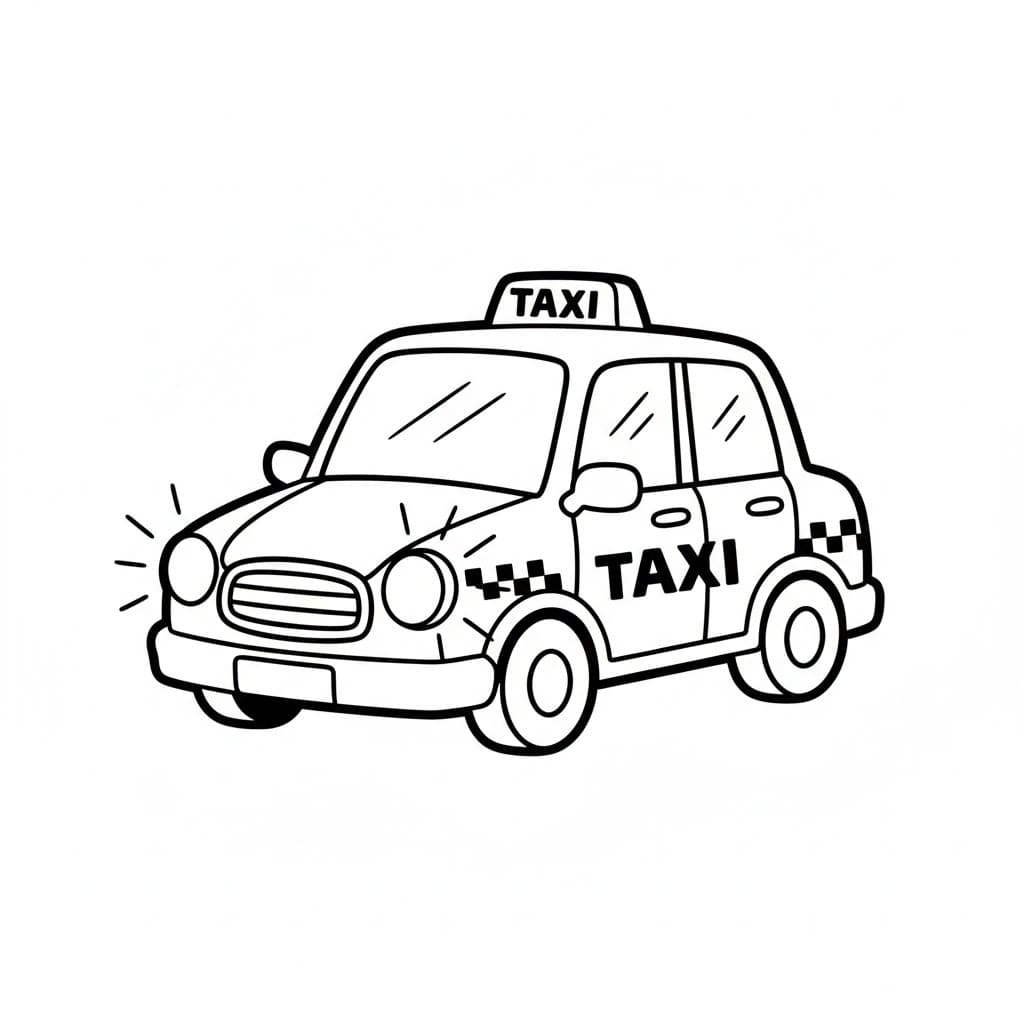 Klar for taxi fargelegging