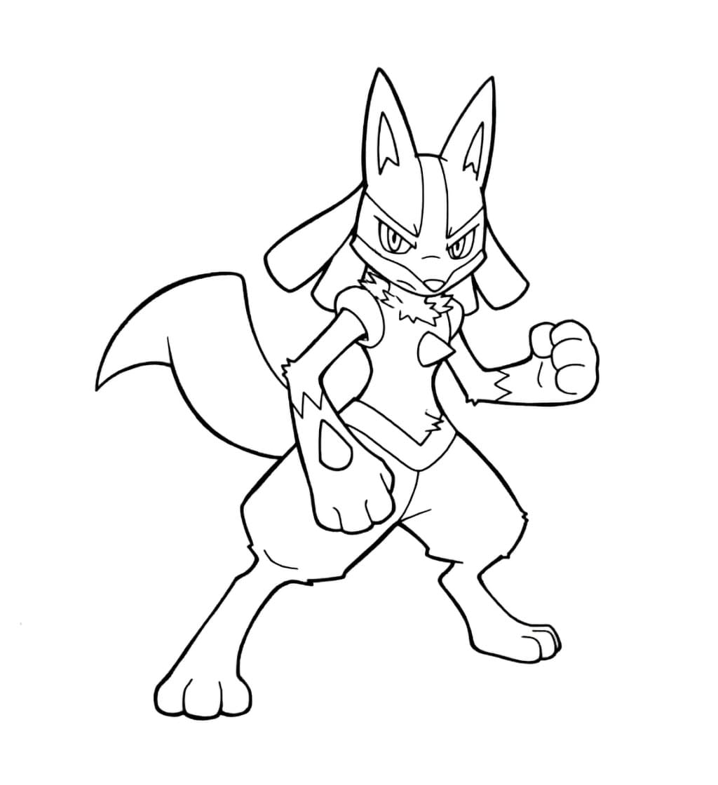Klar Lucario fargelegging