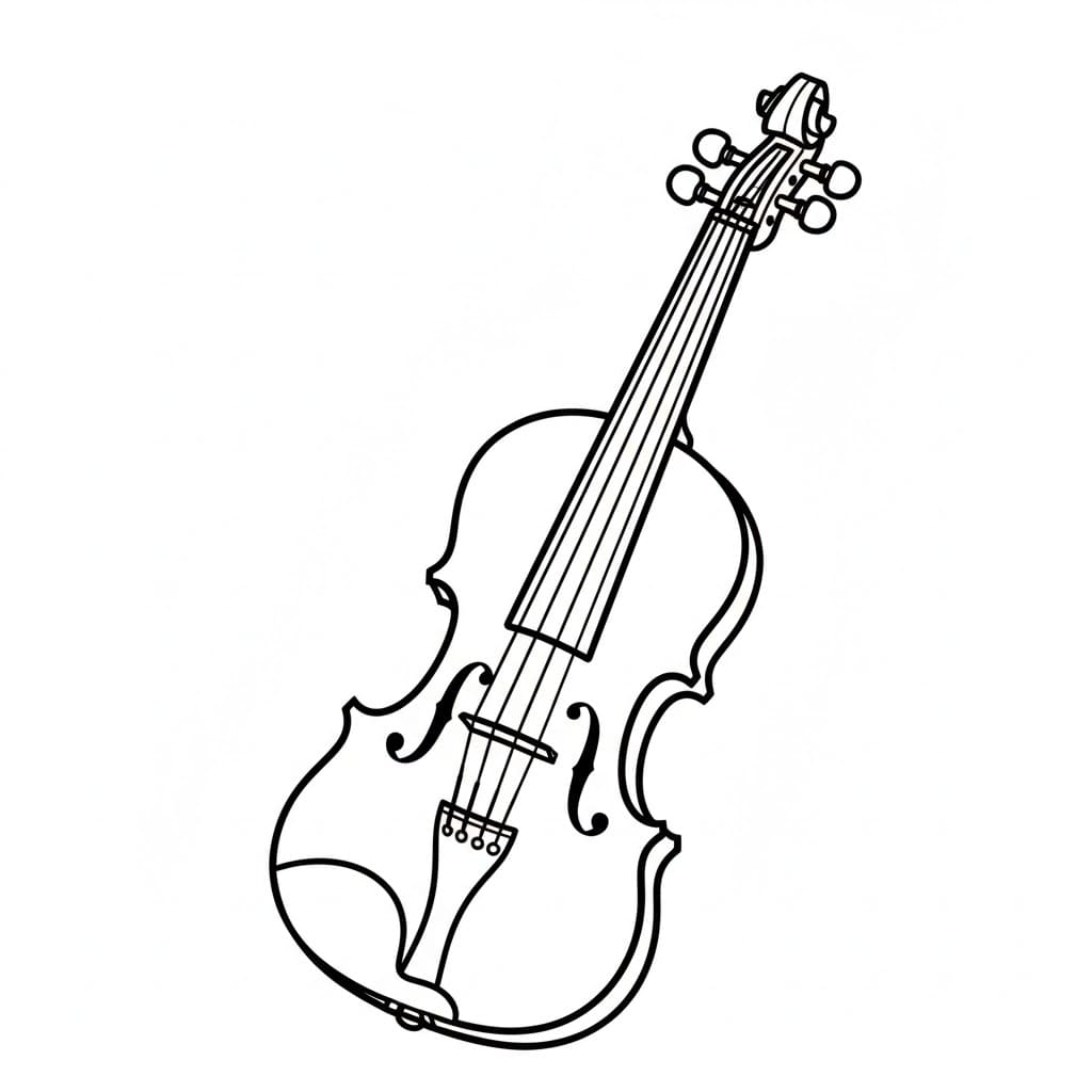Klassisk fiolin fargelegging