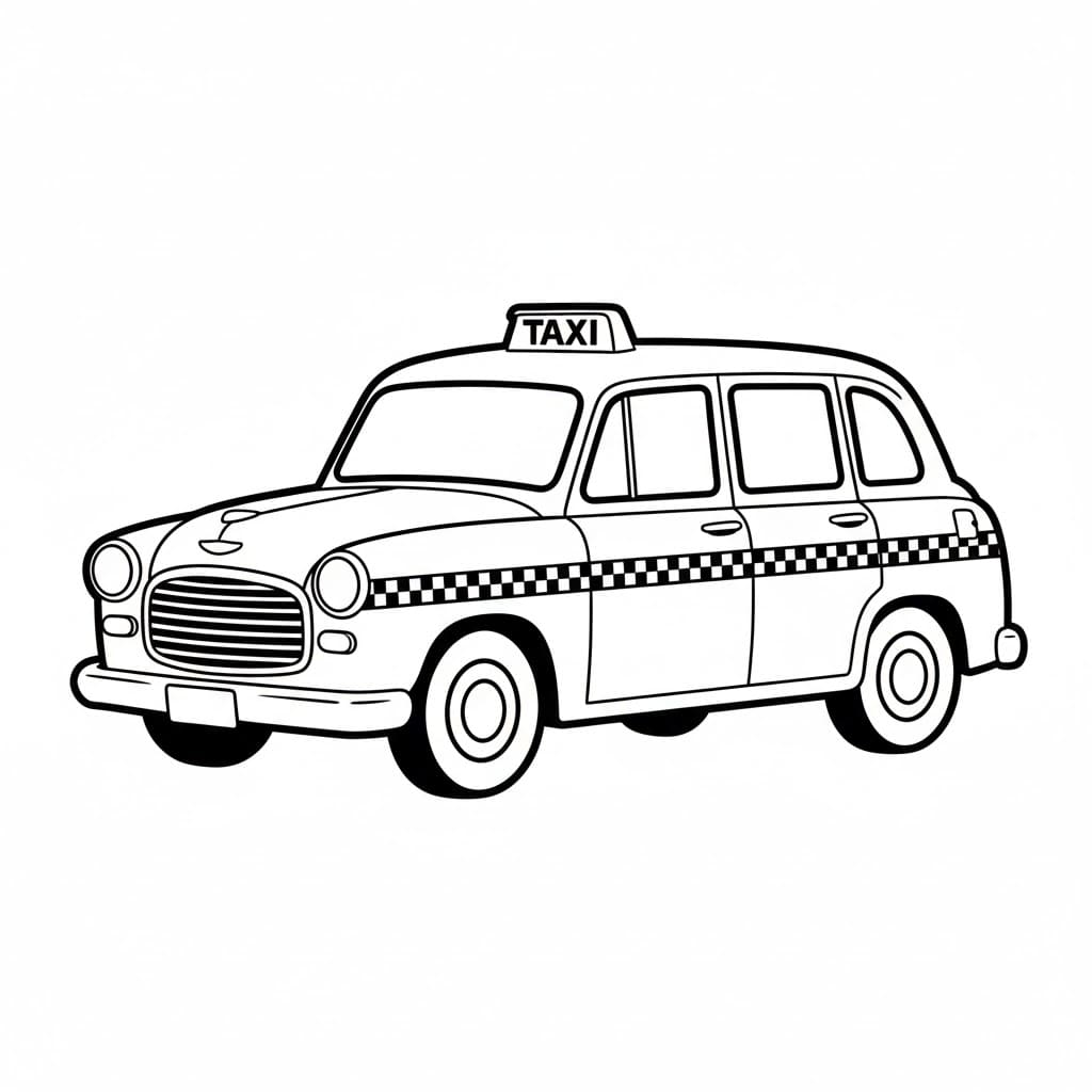 Klassisk taxi fargelegging