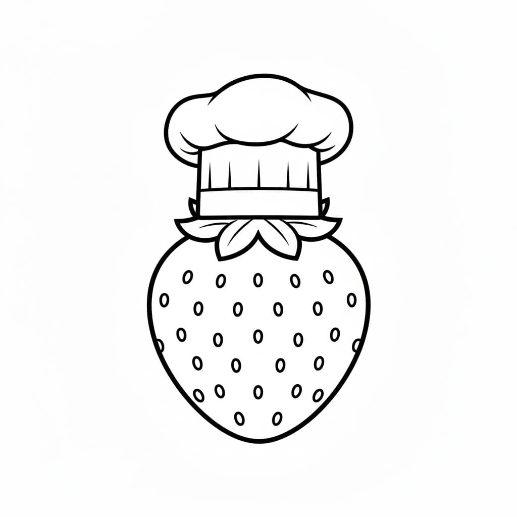 Kokkens jordbær fargelegging