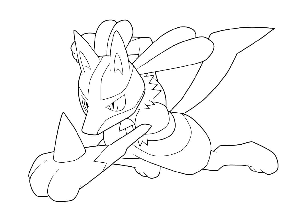 Lucario angrep fargelegging