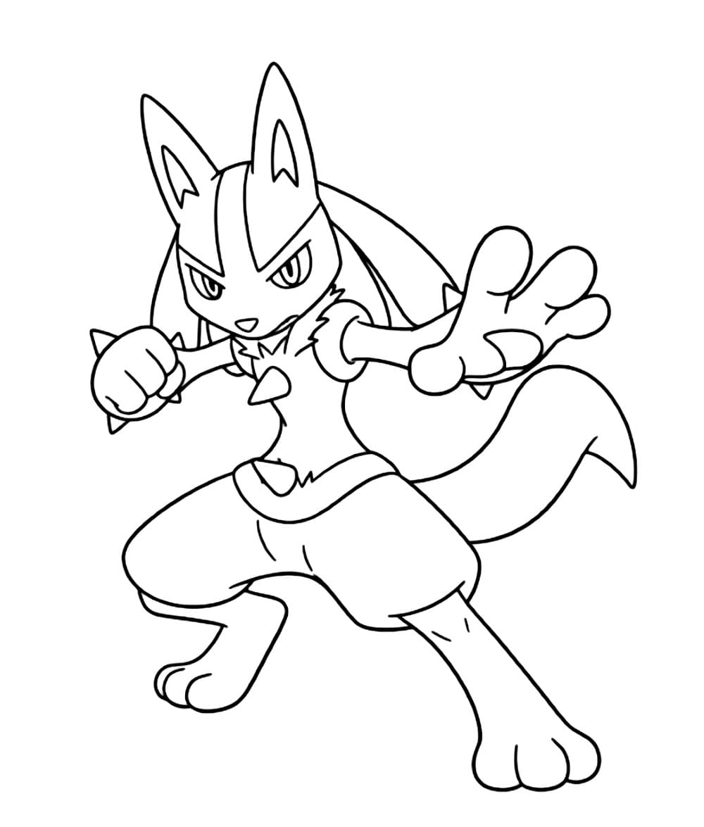 Lucario forsvarer fargelegging