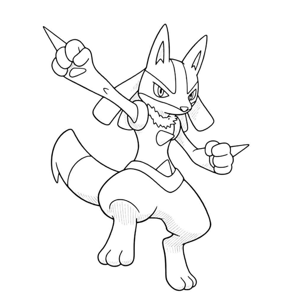 Lucario hopper fargelegging