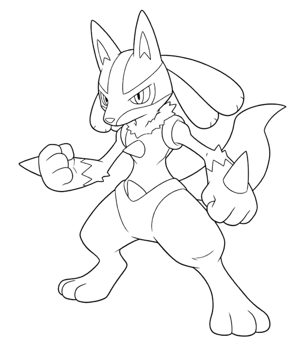 Lucario tenker fargelegging