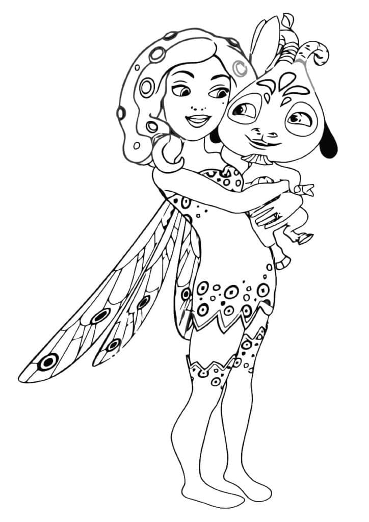 Mia og Phuddle fargelegging