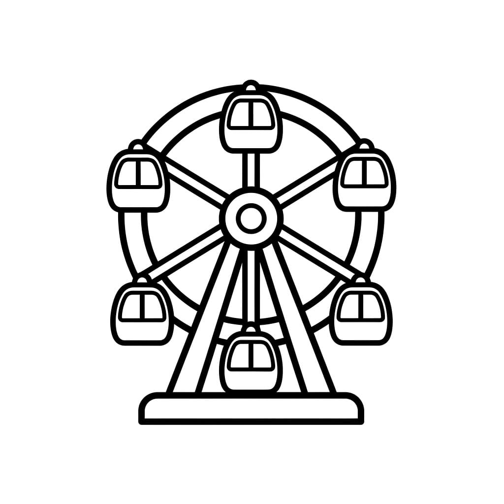 Mini pariserhjul fargelegging