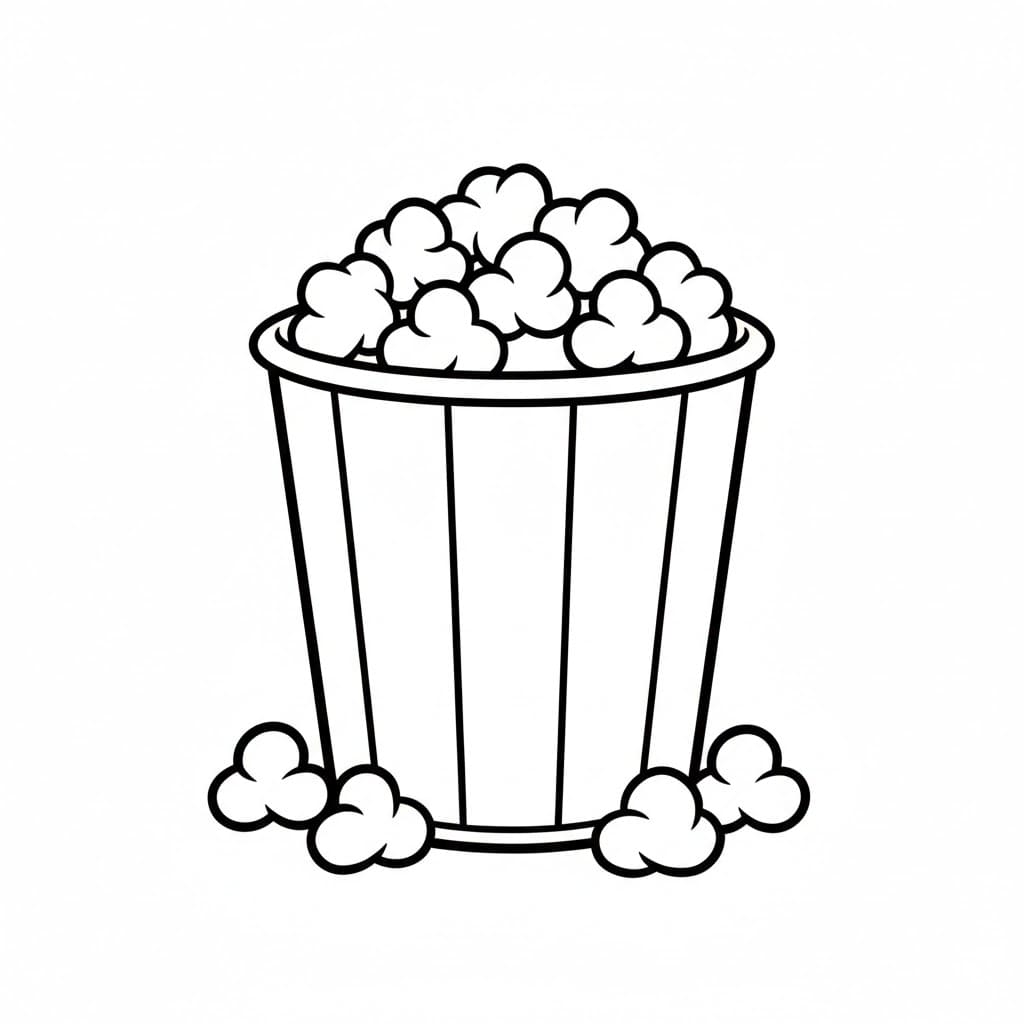 Minipopcorn fargelegging