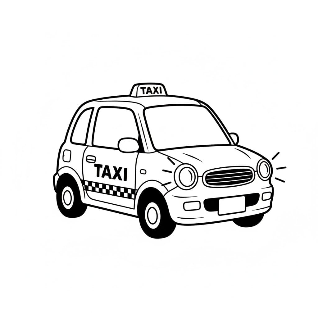 Minitaxi fargelegging