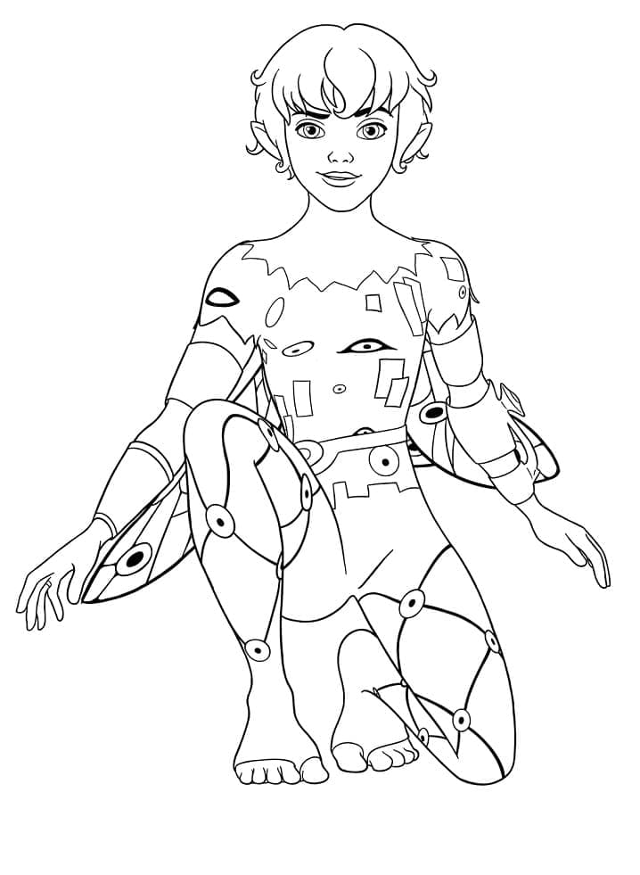 Mo fra Mia og Meg fargelegging