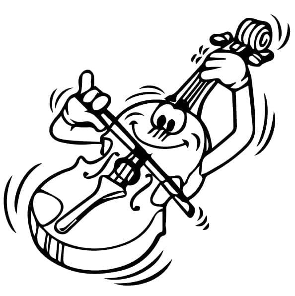 Morsom fiolin fargelegging