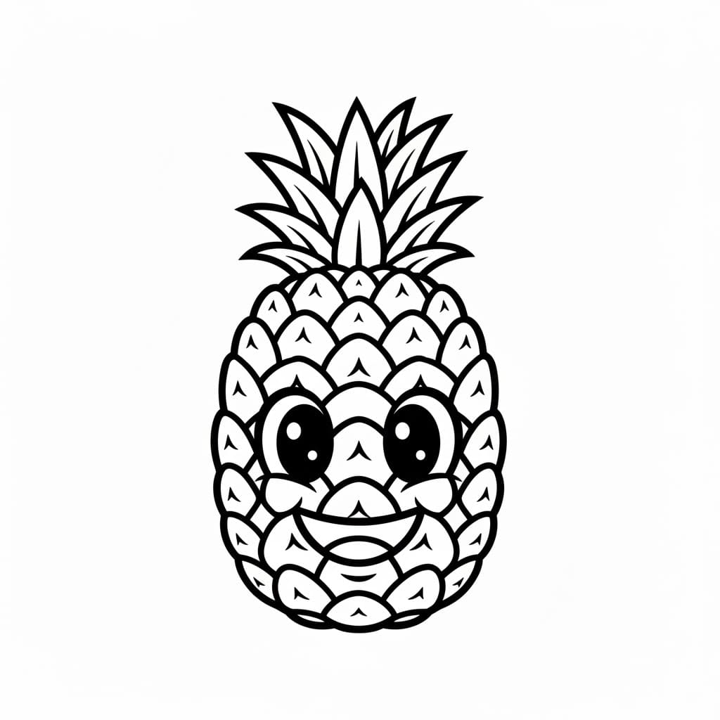 Munter ananas fargelegging