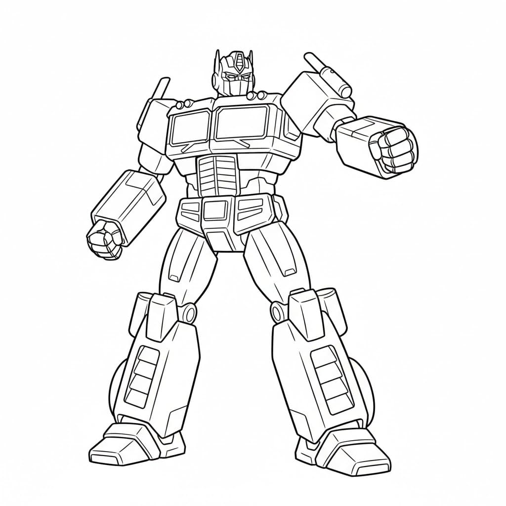 Optimus Prime filmstativ fargelegging