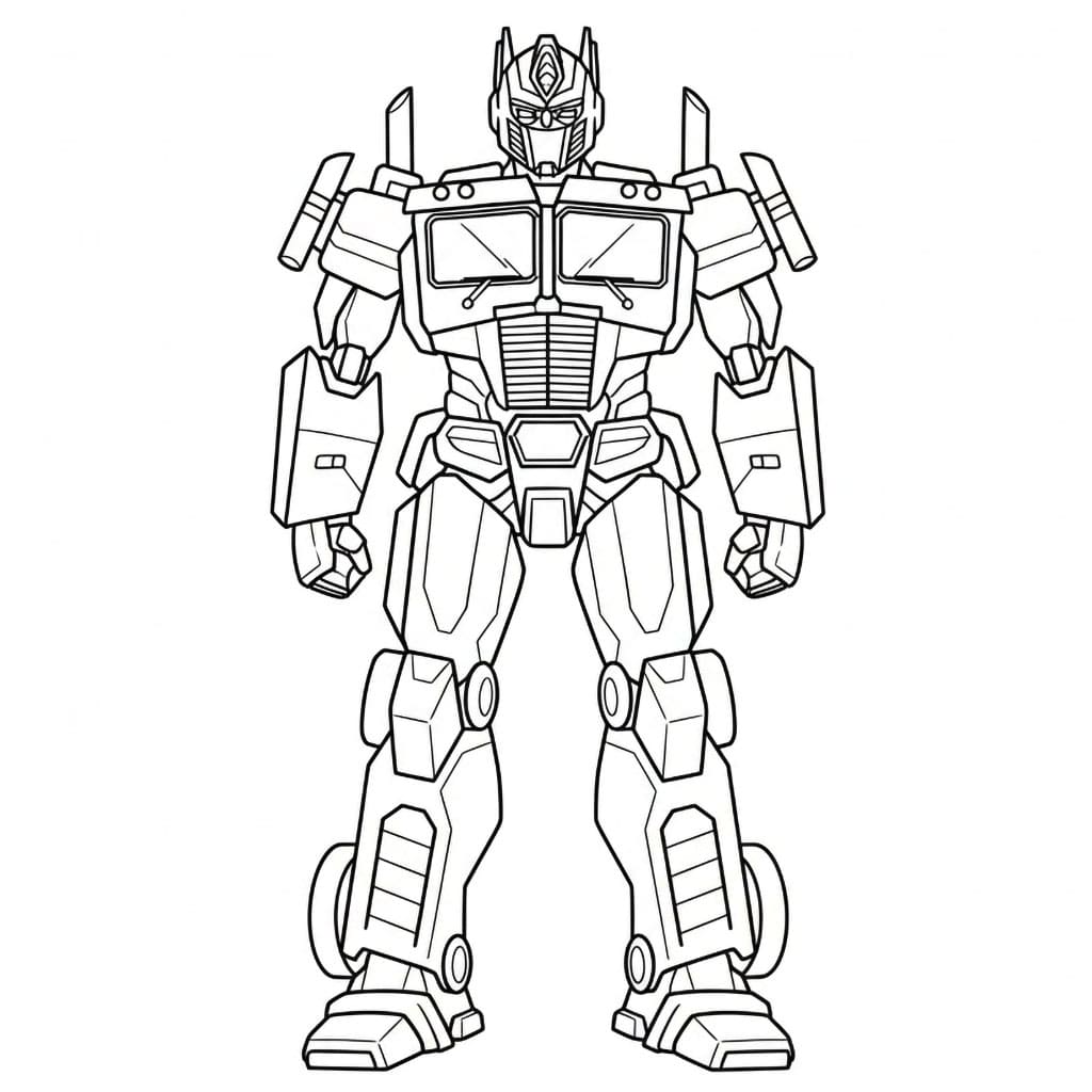 Optimus Prime grunnleggende fargelegging