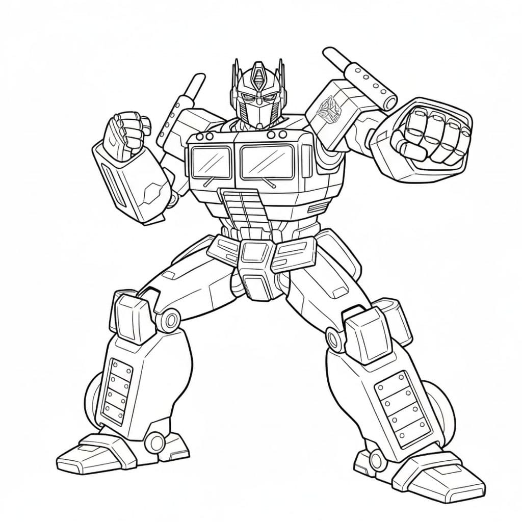 Optimus Prime Ultimate Hero fargelegging