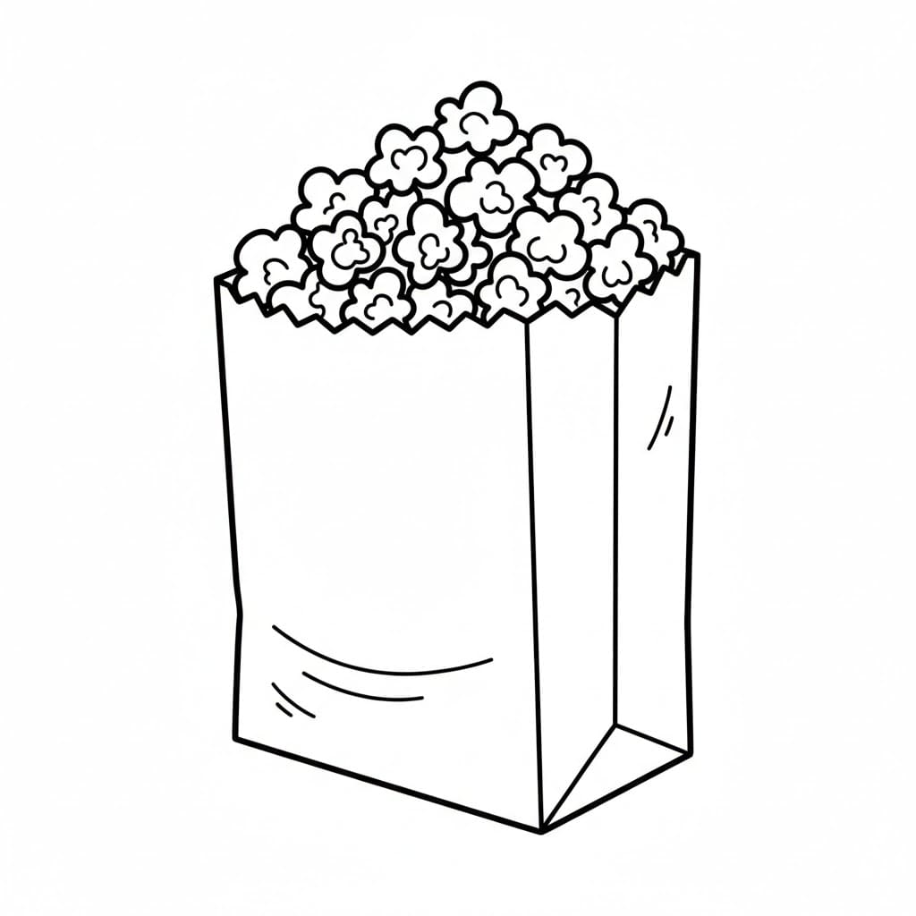 Papirpopcorn fargelegging