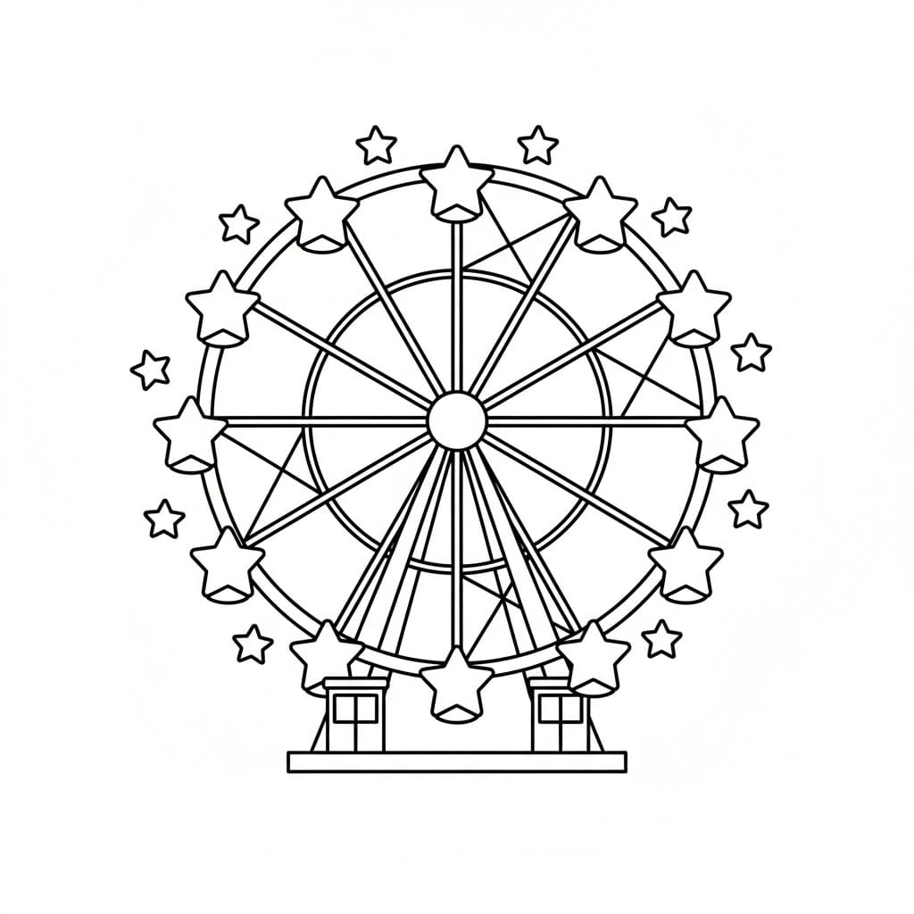 Pariserhjul fargelegging