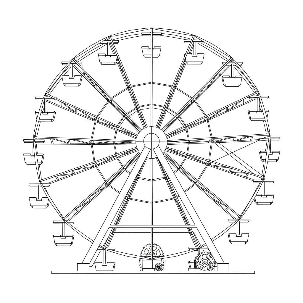 Pariserhjulramme fargelegging