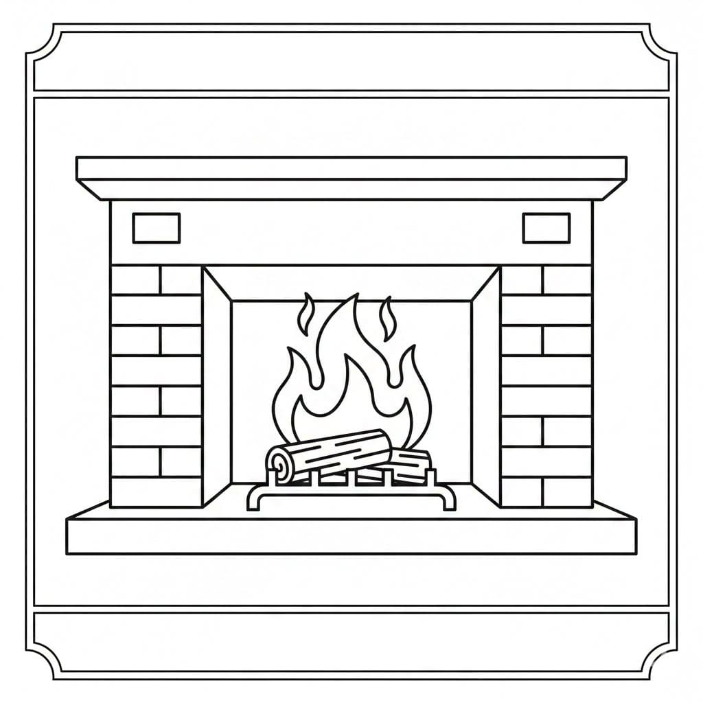 Peis med enkelt vedkubbe fargelegging