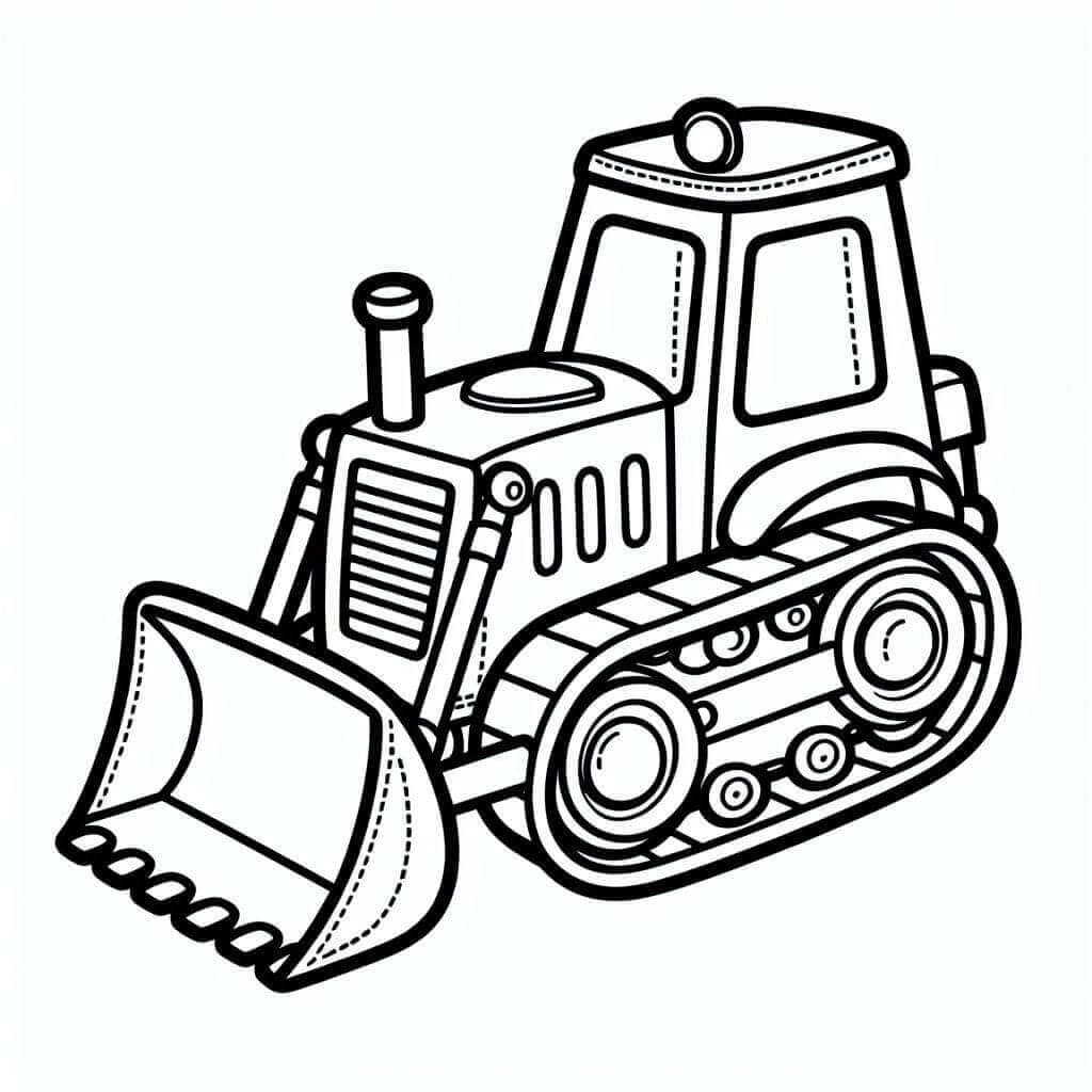 Perfekt bulldoser fargelegging