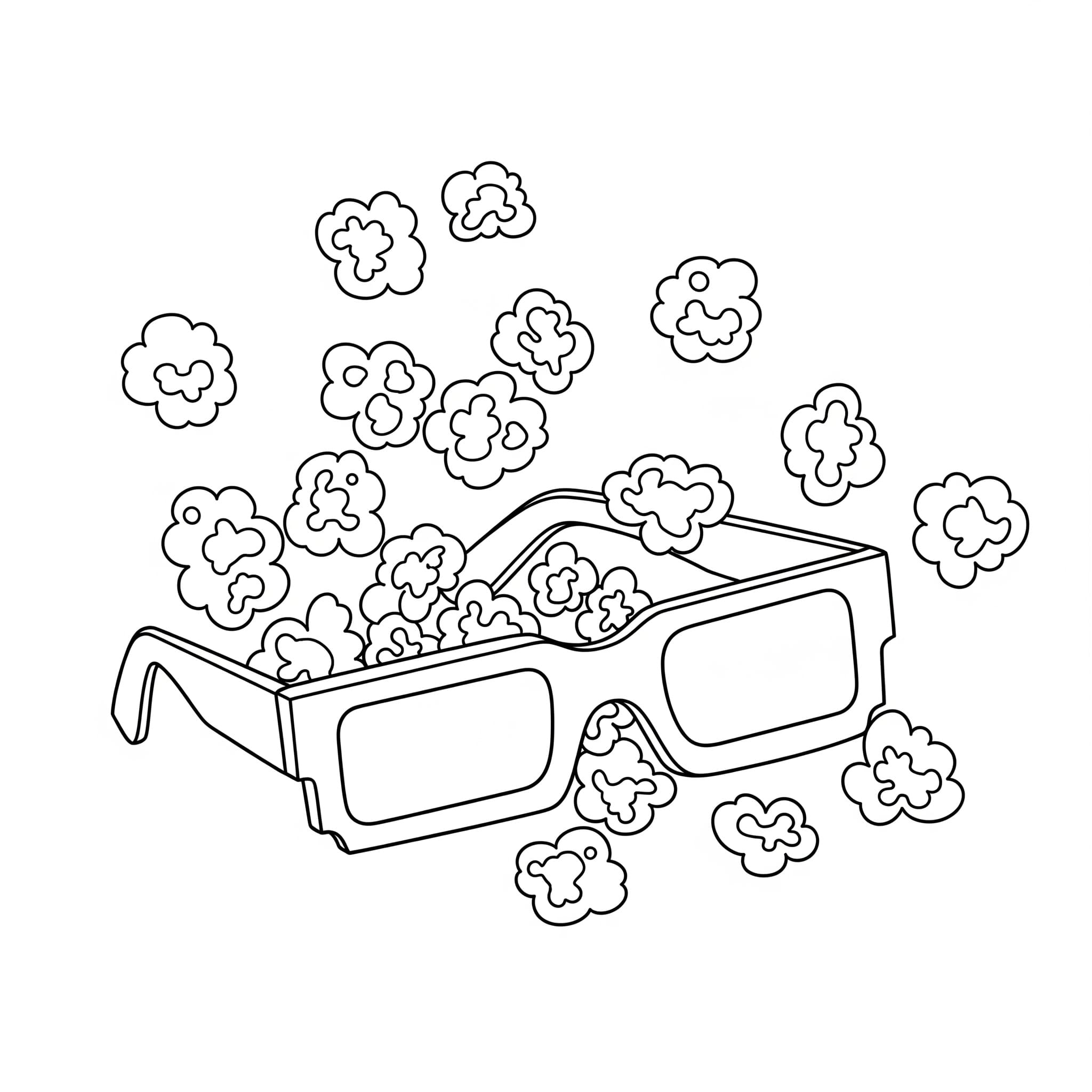 Popcorn med glass fargelegging