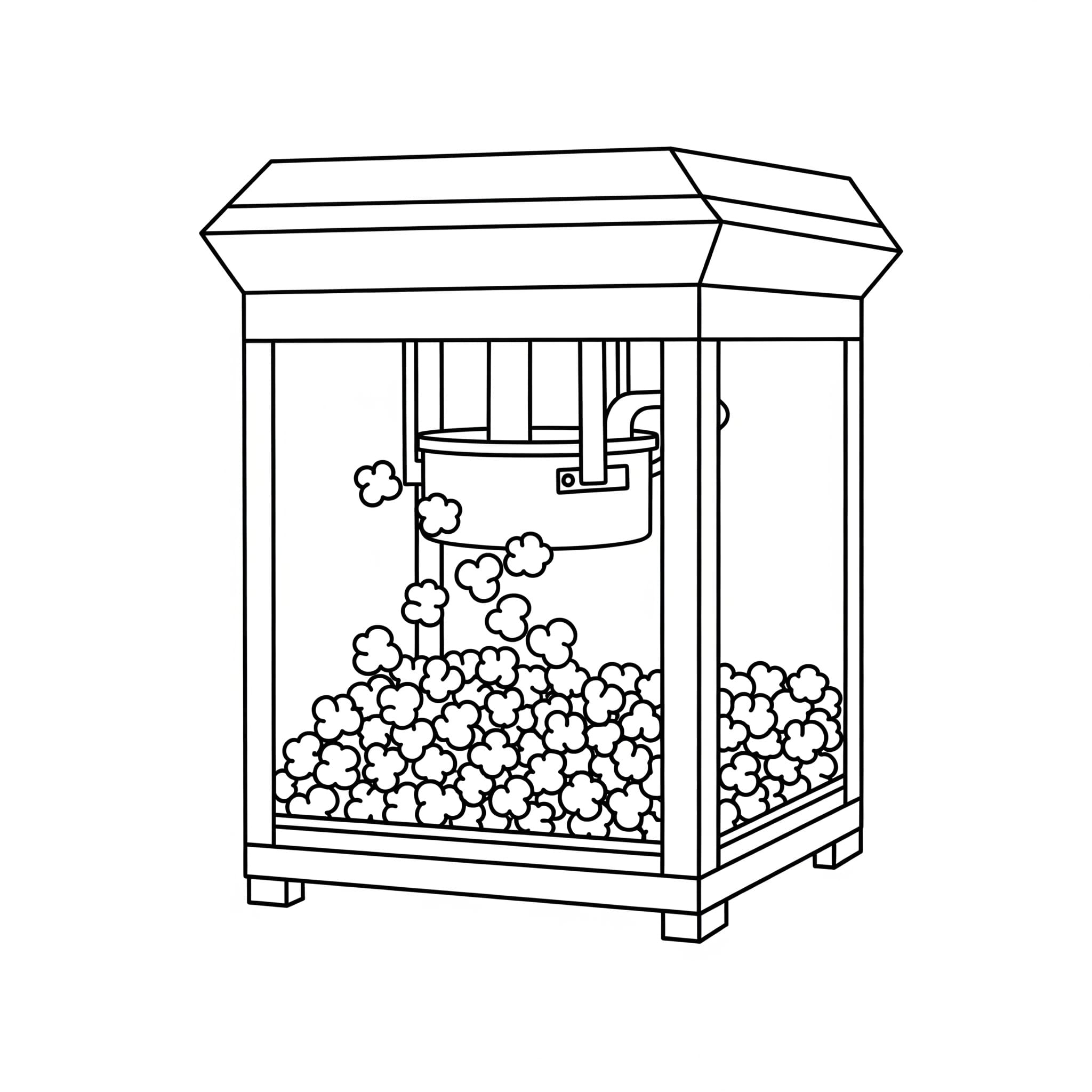 Popcornmaskin fargelegging