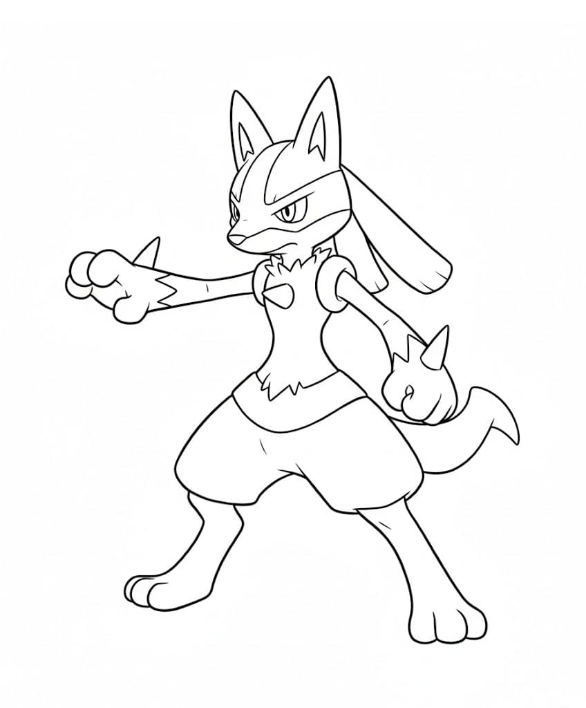 Rolig Lucario fargelegging