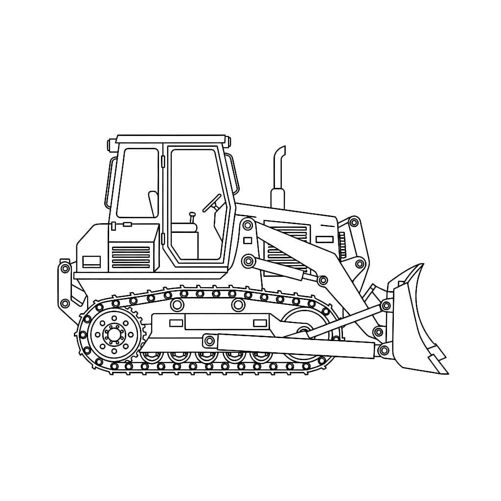 Sidebulldoser fargelegging