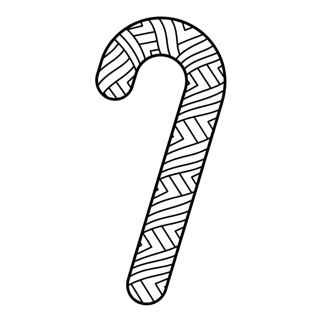 Sikksakkstripete sukkerstang fargelegging