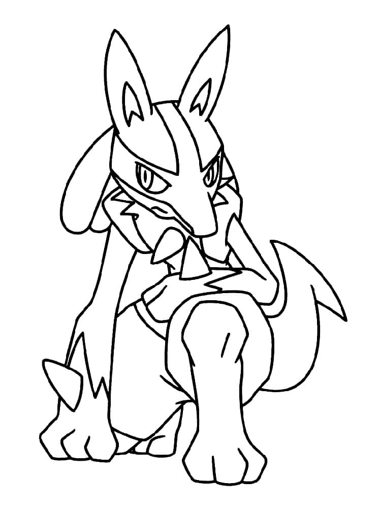 Sitter Lucario fargelegging